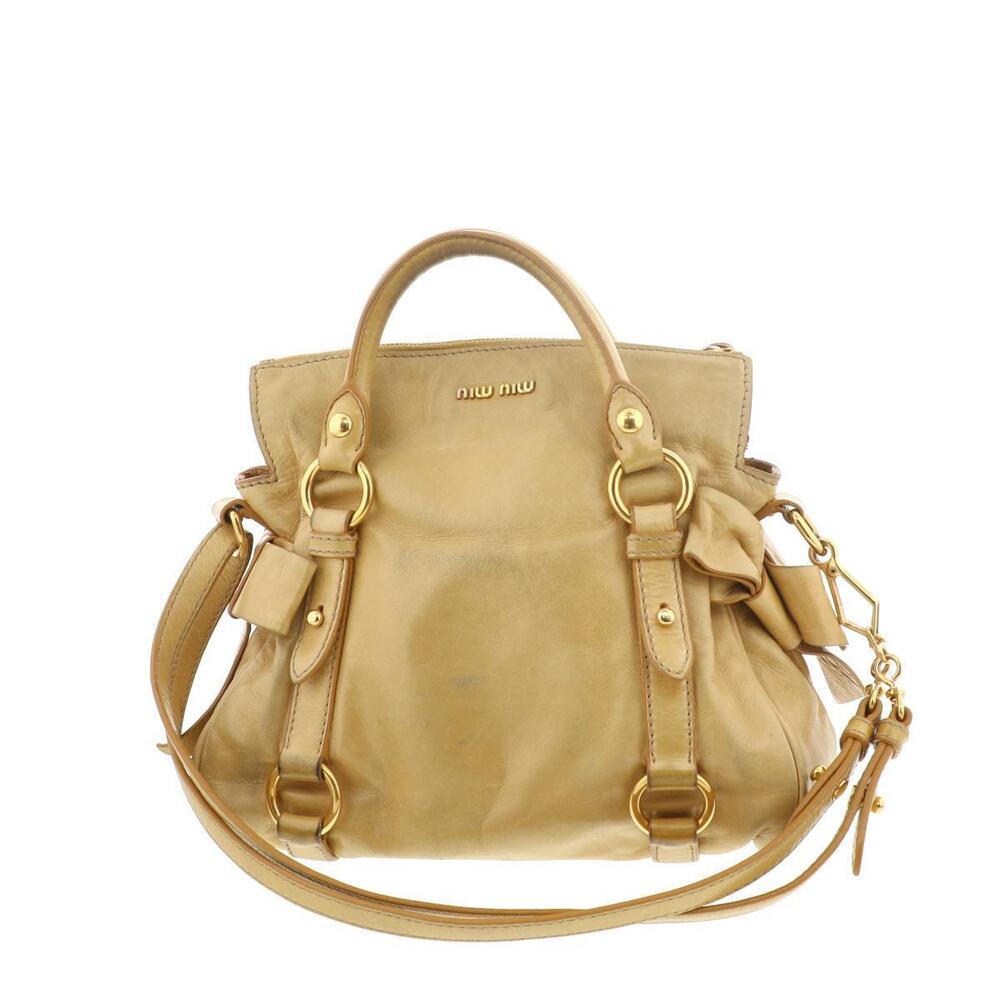 Miu Miu 2Way Handbag Yellow